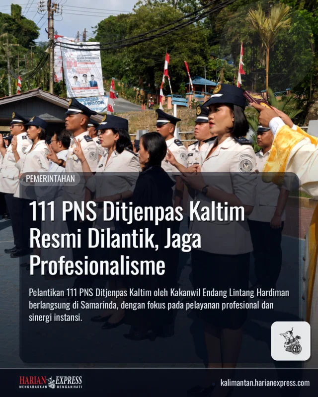 111 PNS Ditjenpas Kaltim Resmi Dilantik, Jaga Profesionalisme