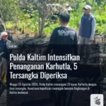 Polda Kaltim Intensifkan Penanganan Karhutla, 5 Tersangka Diperiksa