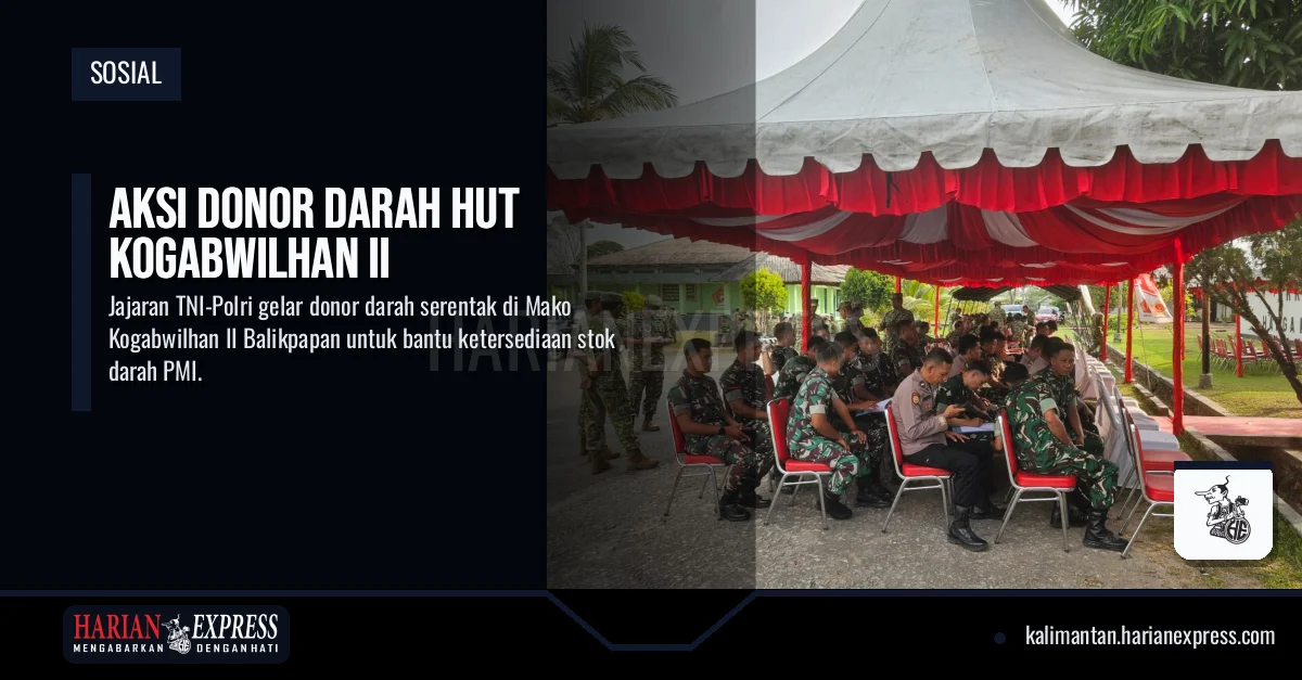 Aksi Donor Darah HUT Kogabwilhan II