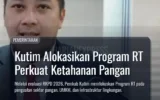 Kutim Alokasikan Program RT Perkuat Ketahanan Pangan