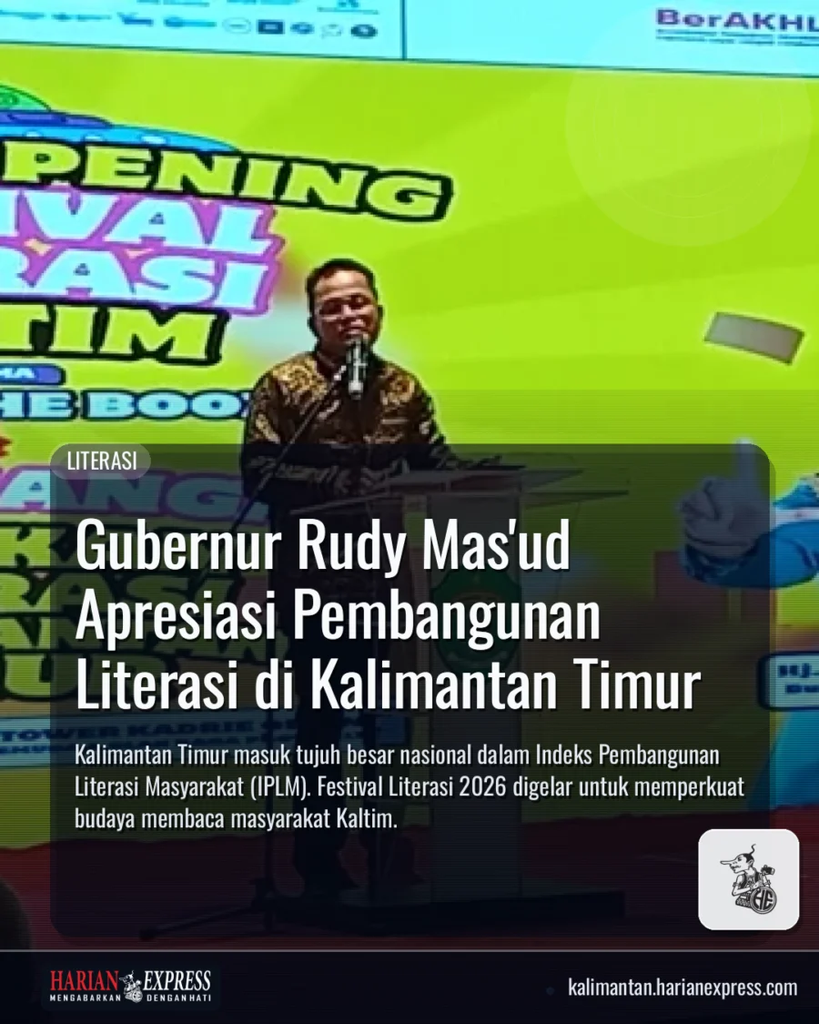Gubernur Rudy Mas’ud Apresiasi Pembangunan Literasi di Kalimantan Timur