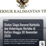 Status Siaga Darurat Karhutla dan Kekeringan Berlaku di Kaltim Hingga 30 November 2026