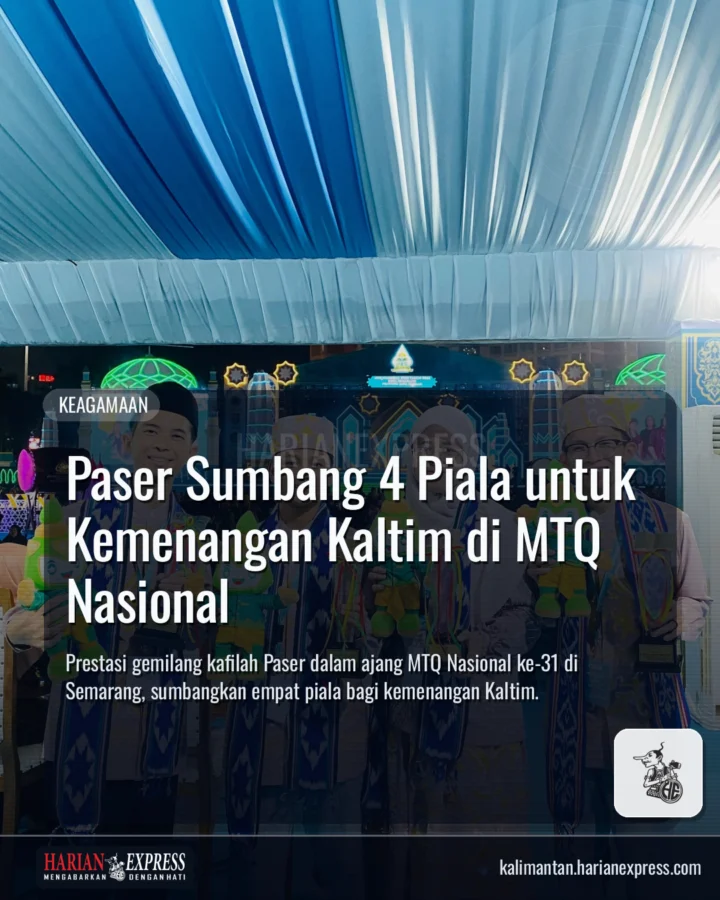 Paser Sumbang 4 Piala untuk Kemenangan Kaltim di MTQ Nasional