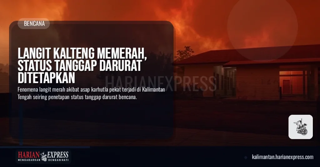 Langit Kalteng Memerah, Status Tanggap Darurat Ditetapkan