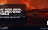 Langit Kalteng Memerah, Status Tanggap Darurat Ditetapkan