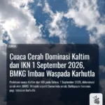 Cuaca Cerah Dominasi Kaltim dan IKN 1 September 2026, BMKG Imbau Waspada Karhutla