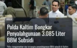 Polda Kaltim Bongkar Penyalahgunaan 3.085 Liter BBM Subsidi
