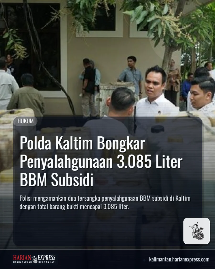 Polda Kaltim Bongkar Penyalahgunaan 3.085 Liter BBM Subsidi