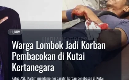 Warga Lombok Jadi Korban Pembacokan di Kutai Kertanegara