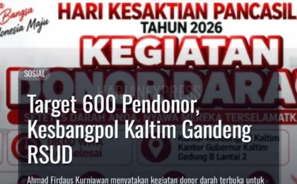 Target 600 Pendonor, Kesbangpol Kaltim Gandeng RSUD
