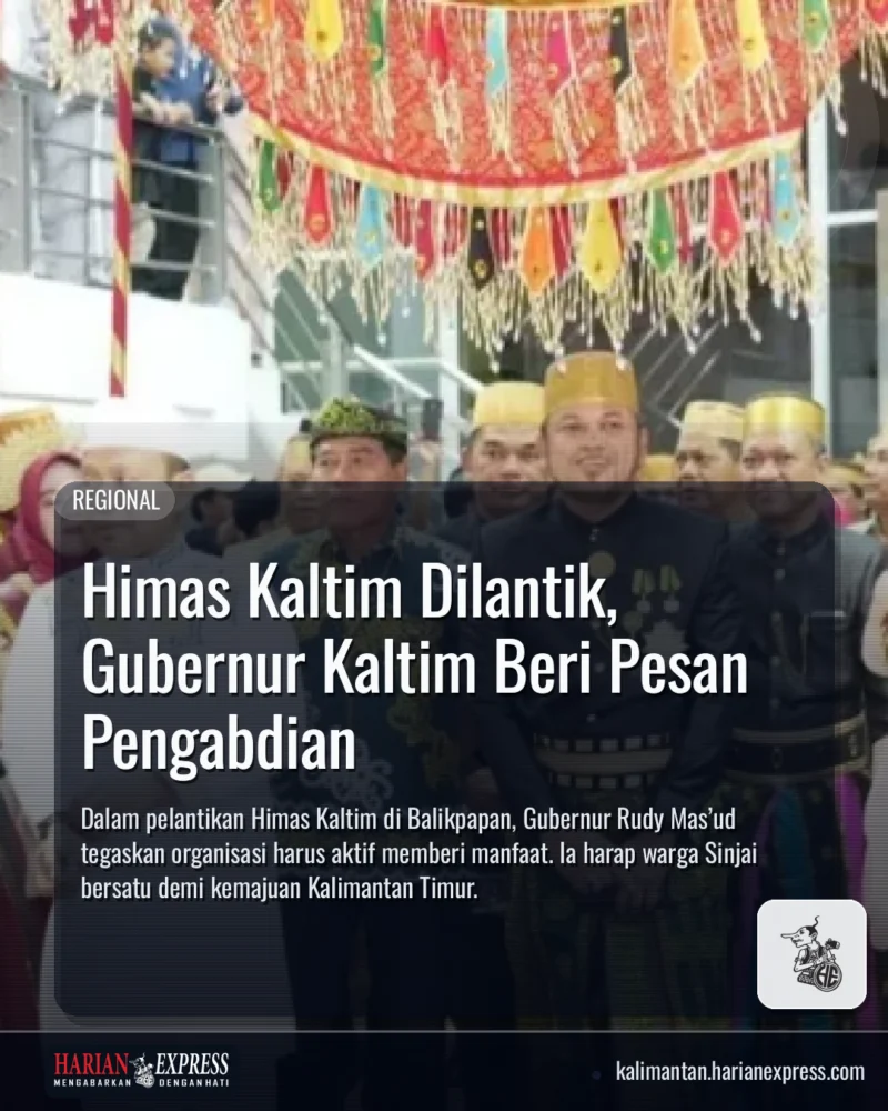 Himas Kaltim Dilantik, Gubernur Kaltim Beri Pesan Pengabdian