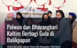 Polwan dan Bhayangkari Kaltim Berbagi Gula di Balikpapan