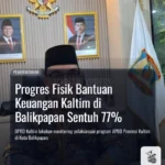 Progres Fisik Bantuan Keuangan Kaltim di Balikpapan Sentuh 77%