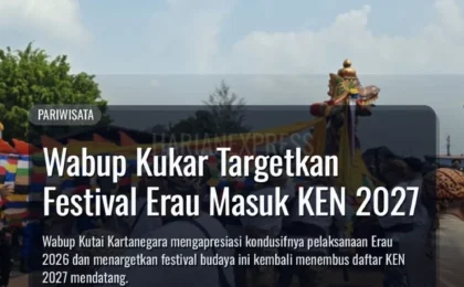 Wabup Kukar Targetkan Festival Erau Masuk KEN 2027