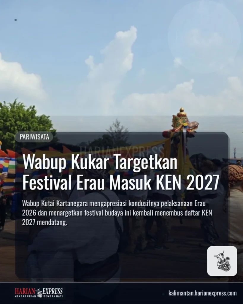 Wabup Kukar Targetkan Festival Erau Masuk KEN 2027