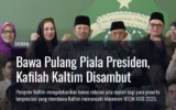 Bawa Pulang Piala Presiden, Kafilah Kaltim Disambut