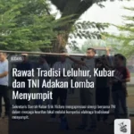 Rawat Tradisi Leluhur, Kubar dan TNI Adakan Lomba Menyumpit