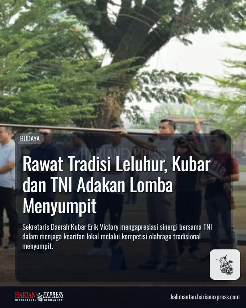 Rawat Tradisi Leluhur, Kubar dan TNI Adakan Lomba Menyumpit