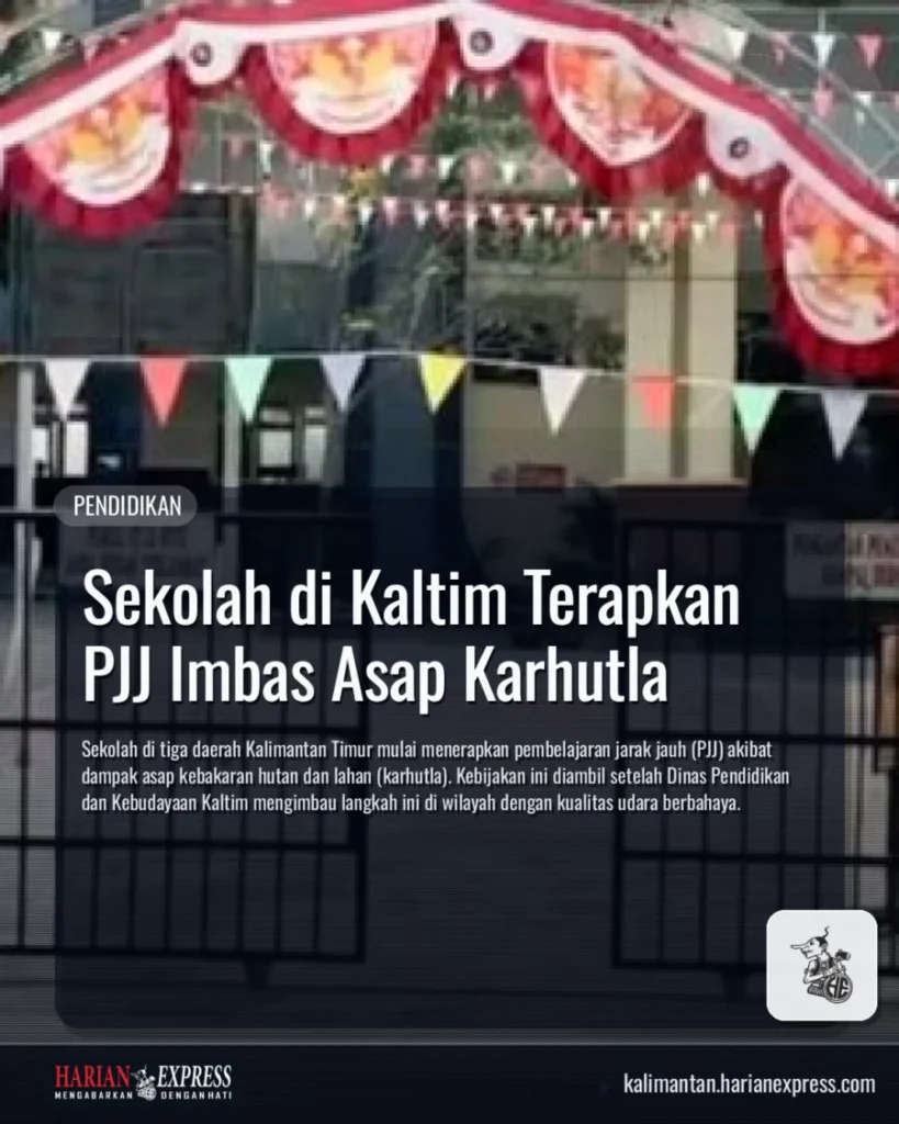Sekolah di Kaltim Terapkan PJJ Imbas Asap Karhutla
