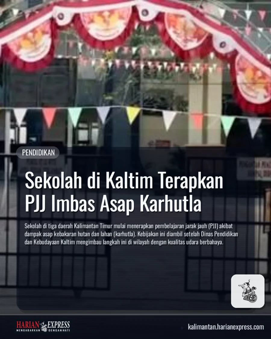Sekolah di Kaltim Terapkan PJJ Imbas Asap Karhutla