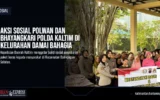Aksi Sosial Polwan dan Bhayangkari Polda Kaltim di Kelurahan Damai Bahagia