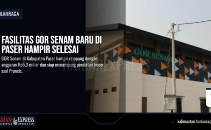 Fasilitas GOR Senam Baru di Paser Hampir Selesai