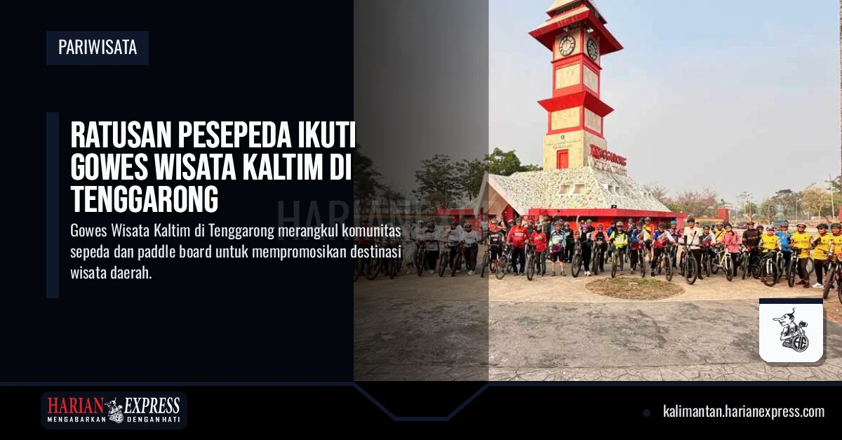 Ratusan Pesepeda Ikuti Gowes Wisata Kaltim di Tenggarong