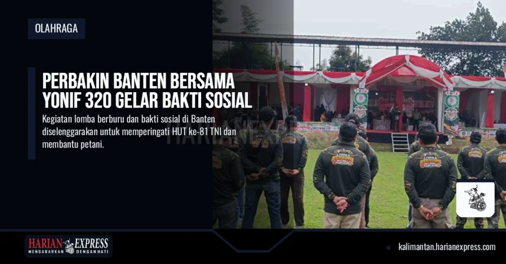 Perbakin Banten Bersama Yonif 320 Gelar Bakti Sosial