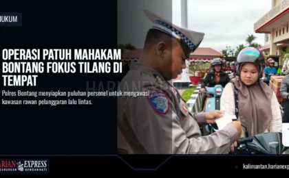Operasi Patuh Mahakam Bontang Fokus Tilang di Tempat Operasi Patuh Mahakam Bontang Fokus Tilang di Tempat