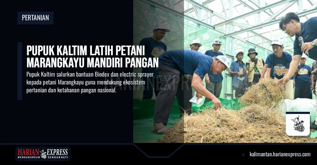 Pupuk Kaltim Latih Petani Marangkayu Mandiri Pangan